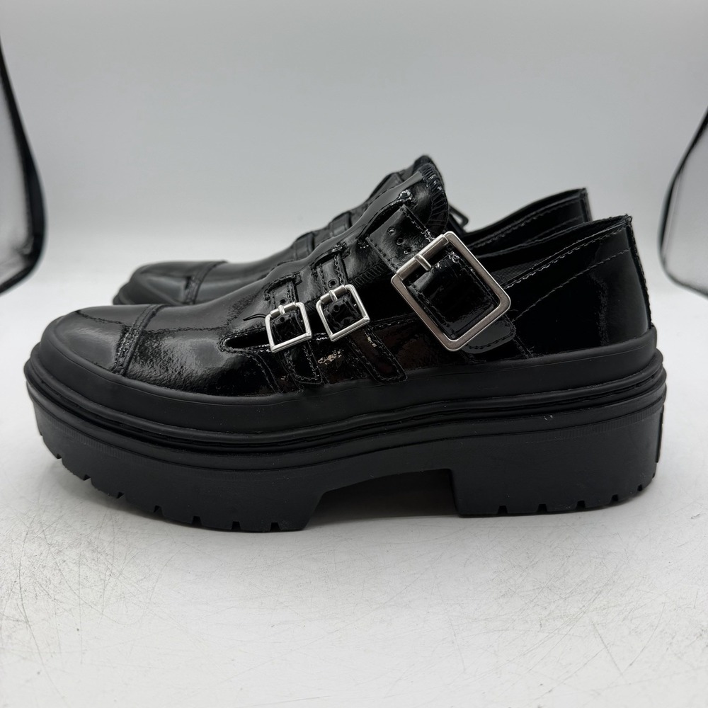 Converse Chuck Taylor Lugged Mary Jane Platform Shoes Womens Sz 8 Black Goth - Picture 6 of 11